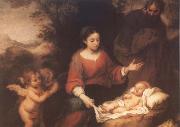 Bartolome Esteban Murillo Rest on the Flight into Egypt oil